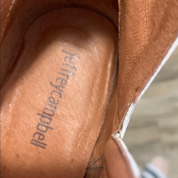 Jeffrey Campbell Taggart White Laser Cut Out Booties size 6.5 - Picture 2 of 8